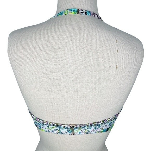 Victoria's Secret Bikini Top 36C * The Angel Convertible Underwire Paisley Swim - Picture 8 of 9